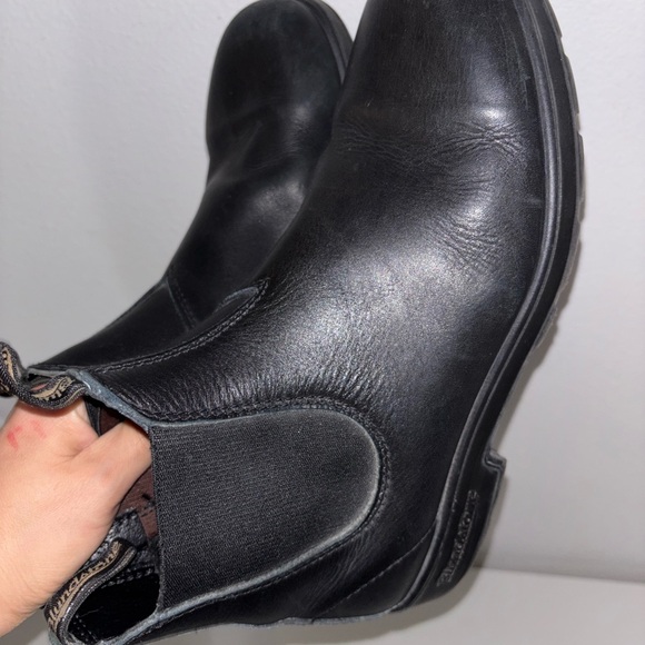 Blundstone Tasmania Australia Chelsea Ankle Boots Men's Size 9 Black Leather - Picture 8 of 9